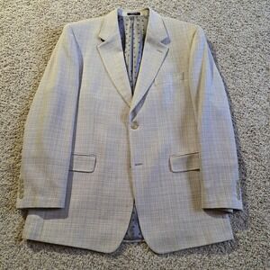 Ralph Lauren Blazer Mens 42R Sport Coat Classic Two Button Check Dillard's Tan